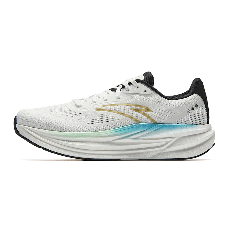 Anta Anti Slip Wear Resistant Low Top Casual Running Shoes Men's White