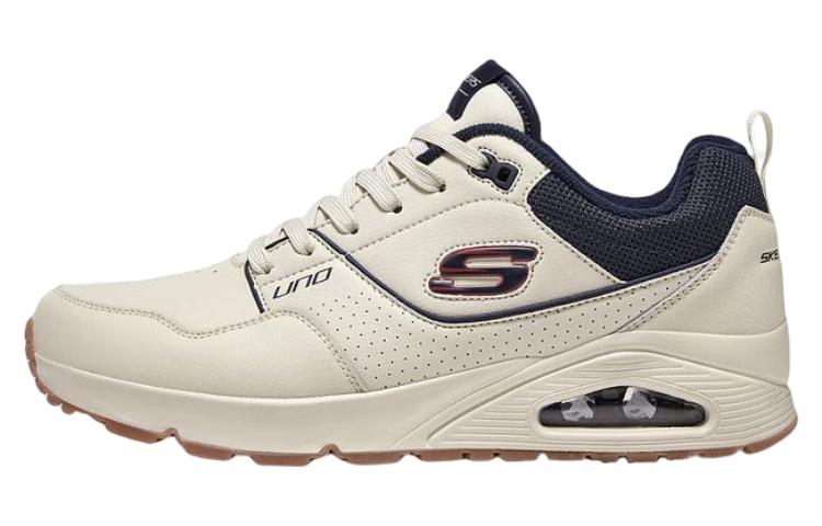 Skechers Uno Cushioned Slip-Resistant Low-Top Casual Shoes Men's Beige Black