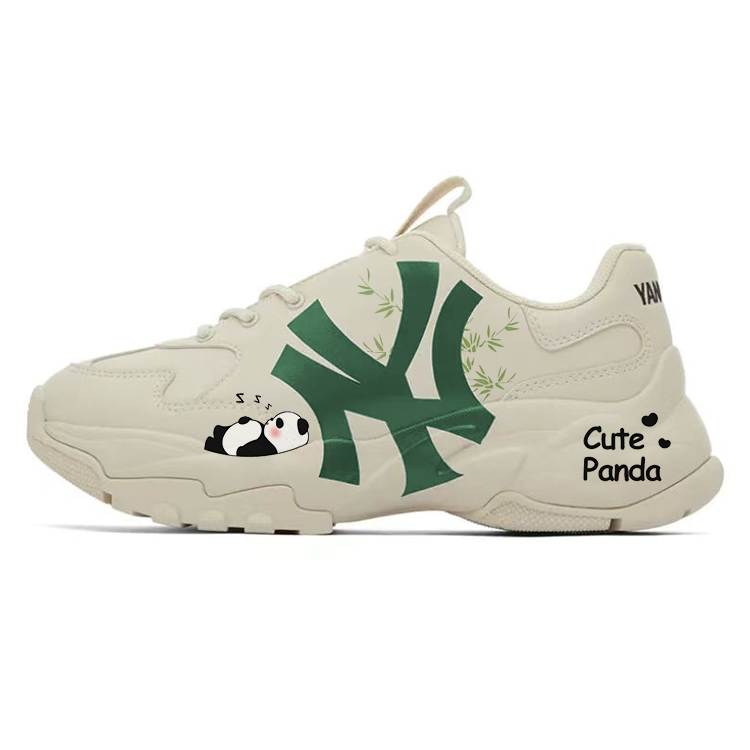 MLB Big Ball Chunky Chunky Sneakers Unisex Low-Top White/Green