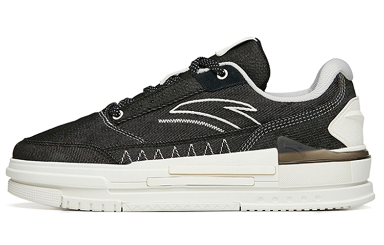 Anta Bump Low-Top Skateboard Shoes Women's Black White