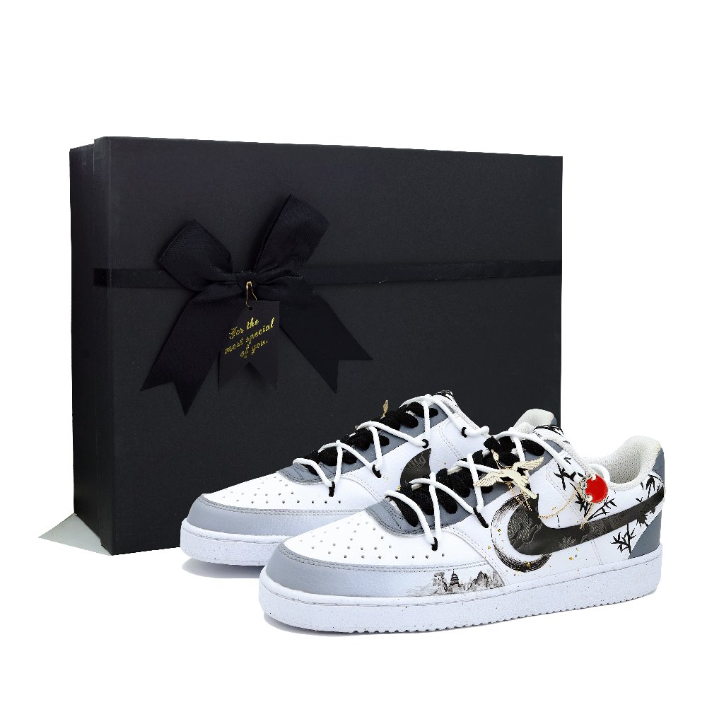 Nike Court Vision 1 Skateboard Shoes Men Low Top White