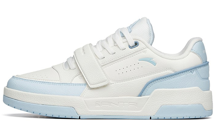 Anta Life Collection Coverage  Thermal Slip Resistant Low top Skateboard Shoes Women's White Blue
