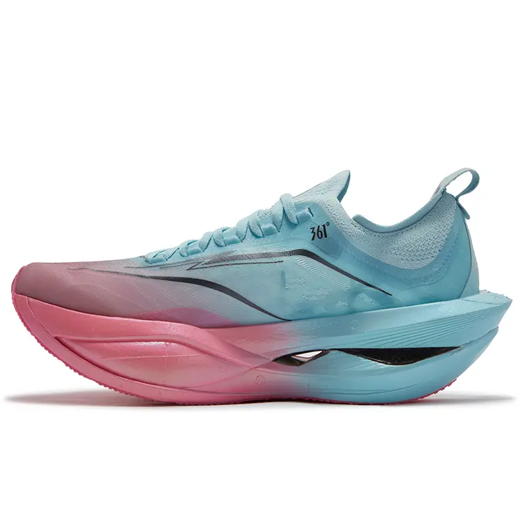 361° Feidiao Future 2.0 Shock Absorbers Slip Resistant Breathable Low Top Casual Running Shoes Unisex Blue Pink