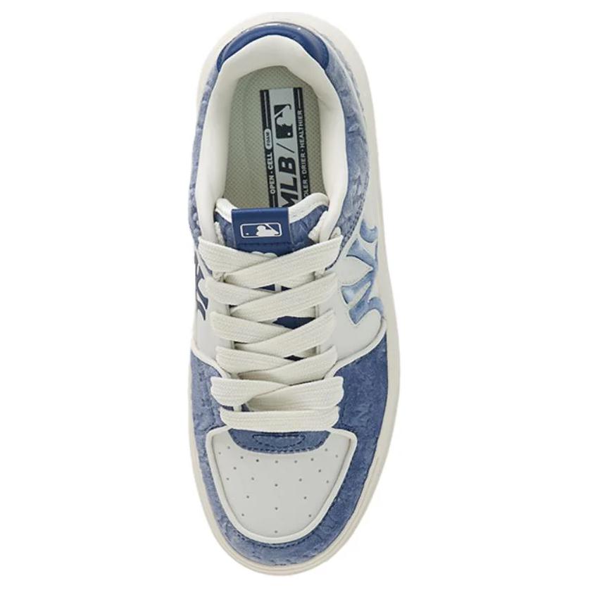 MLB Chunky Liner Anti-Slip Wear-Resistant Low-Top Skateboard Shoes Unisex Blue