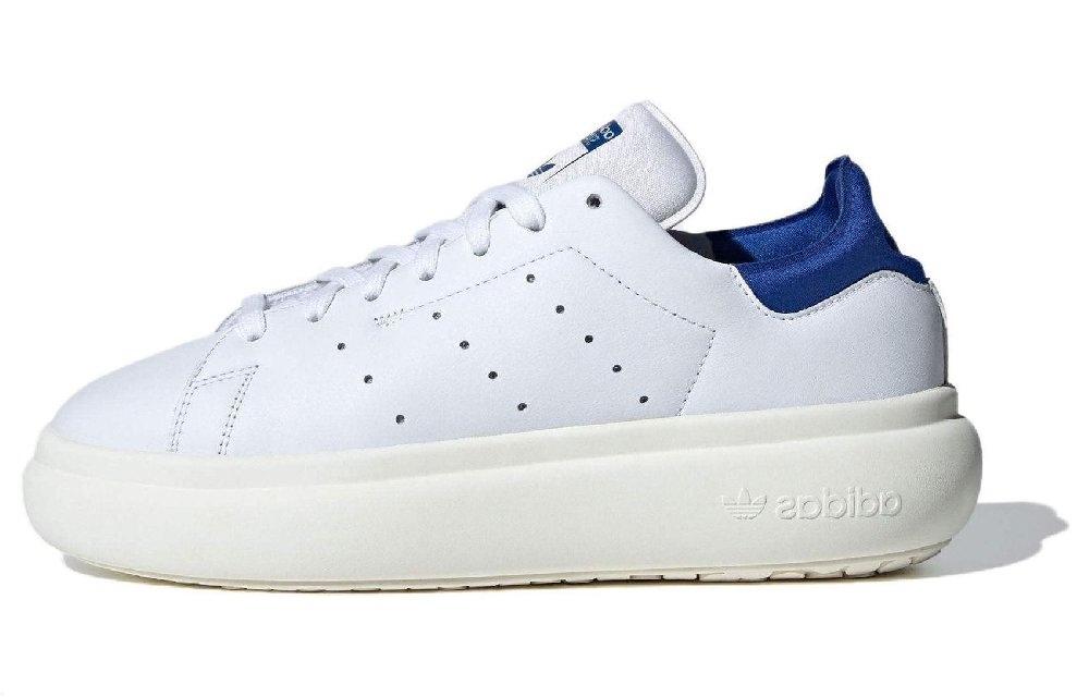Adidas Originals Stan Smith Platform White Royal Blue Women's