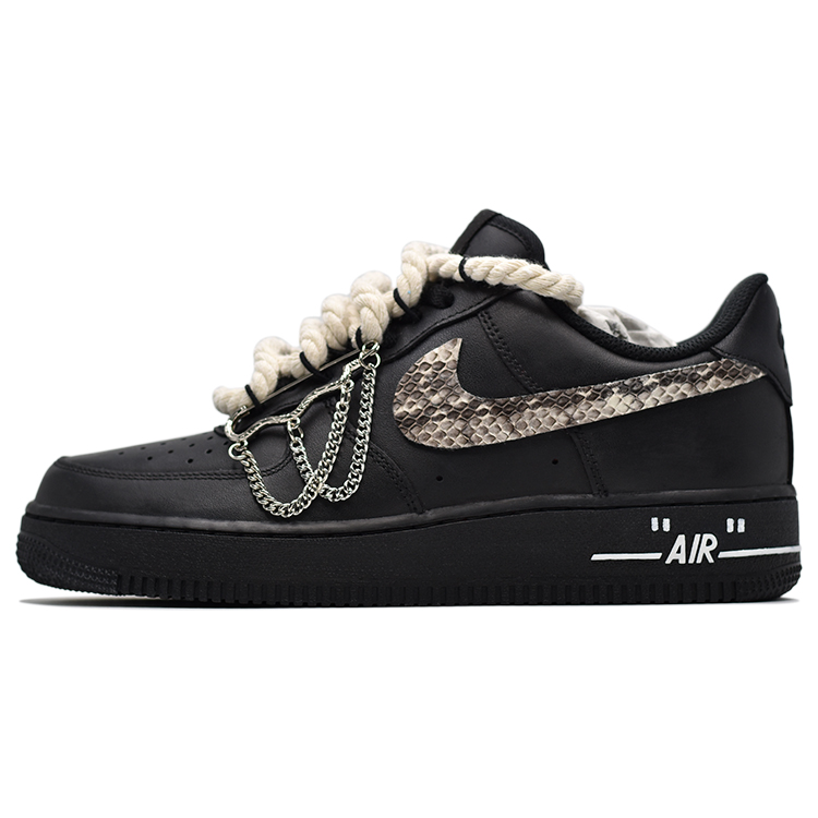 Nike Air Force 1 West Coast Anti-Slip Wear-Resistant Low-Top Skateboard Shoes Unisex Black