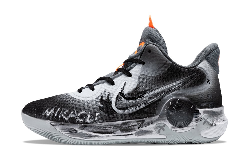 Nike KD Trey 5 IX Basketball Shoes Unisex Low-Top Black Gray Color