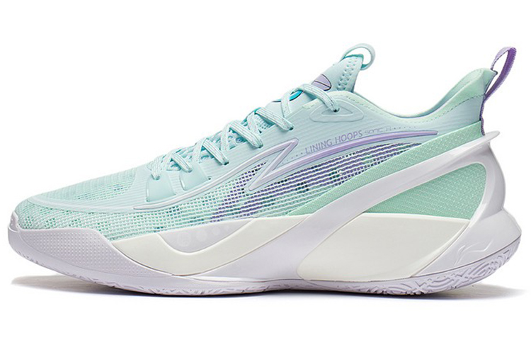 LiNing SONIC 10 V2 Anti-Slip Wear-Resistant Low-Top Basketball Shoes Aqua Blue