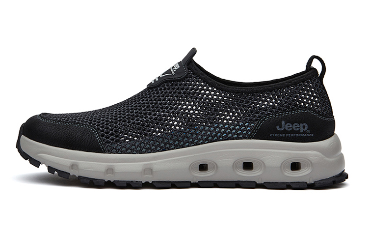 Jeep Low Top Outdoor Shoes Men's Black