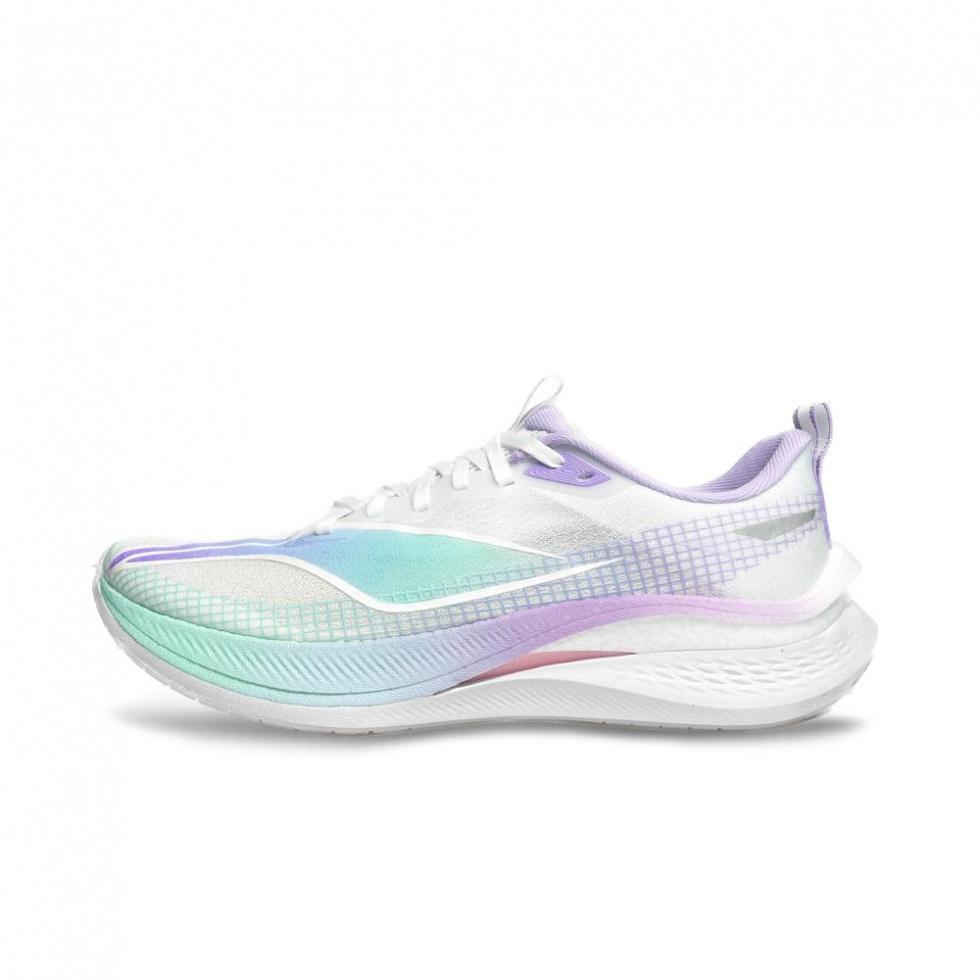 LiNing Red Hare 7 Pro Anti-Slip Wear-Resistant Low-Top Training Running Shoes Men's White Green Purple