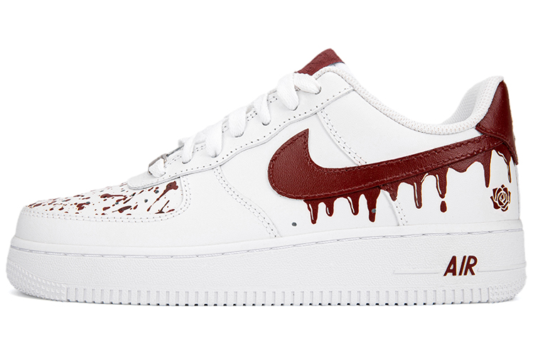 Nike Air Force 1 Low Thermal Coverage Low Top Skateboard Shoes Men's White Red