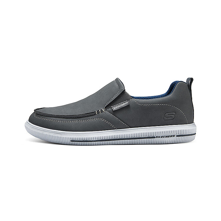 Skechers Cushioning, Wear Resistant Low Top Casual Shoes Men's Charcoal Gray