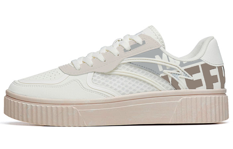 Anta Lightweight Low Top Skateboard Shoes Men's White Gray