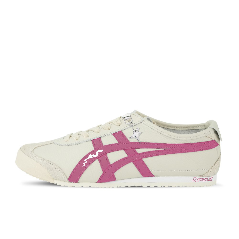 Onitsuka Tiger MEXICO 66 Abrasion Resistant Low Top Casual Shoes Unisex Pink