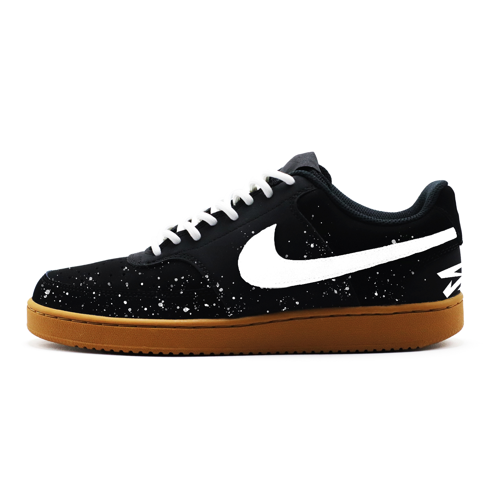 Nike Court Vision White Star Abrasion Resistant Slip Resistant Low top Skateboard Shoes Men's