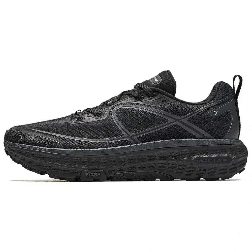 Anta Champion Full Line 2 Cushioning Abrasion Resistant Lightweight Low top Casual Running Shoes Men's Black Gray