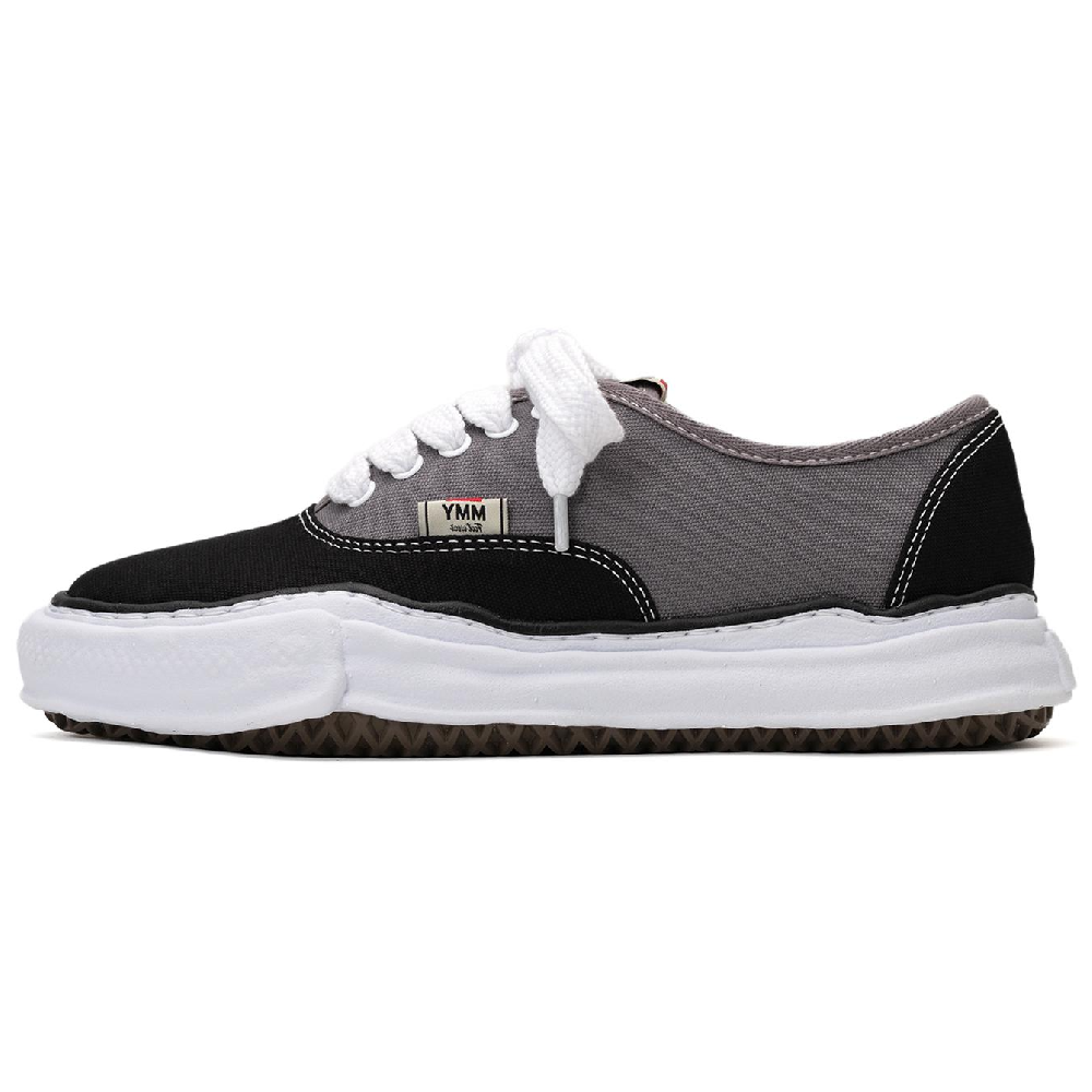 MIHARA YASUHIRO Baker Anti-Slip Wear-Resistant Low-Top Canvas Shoes Unisex Black Gray Color