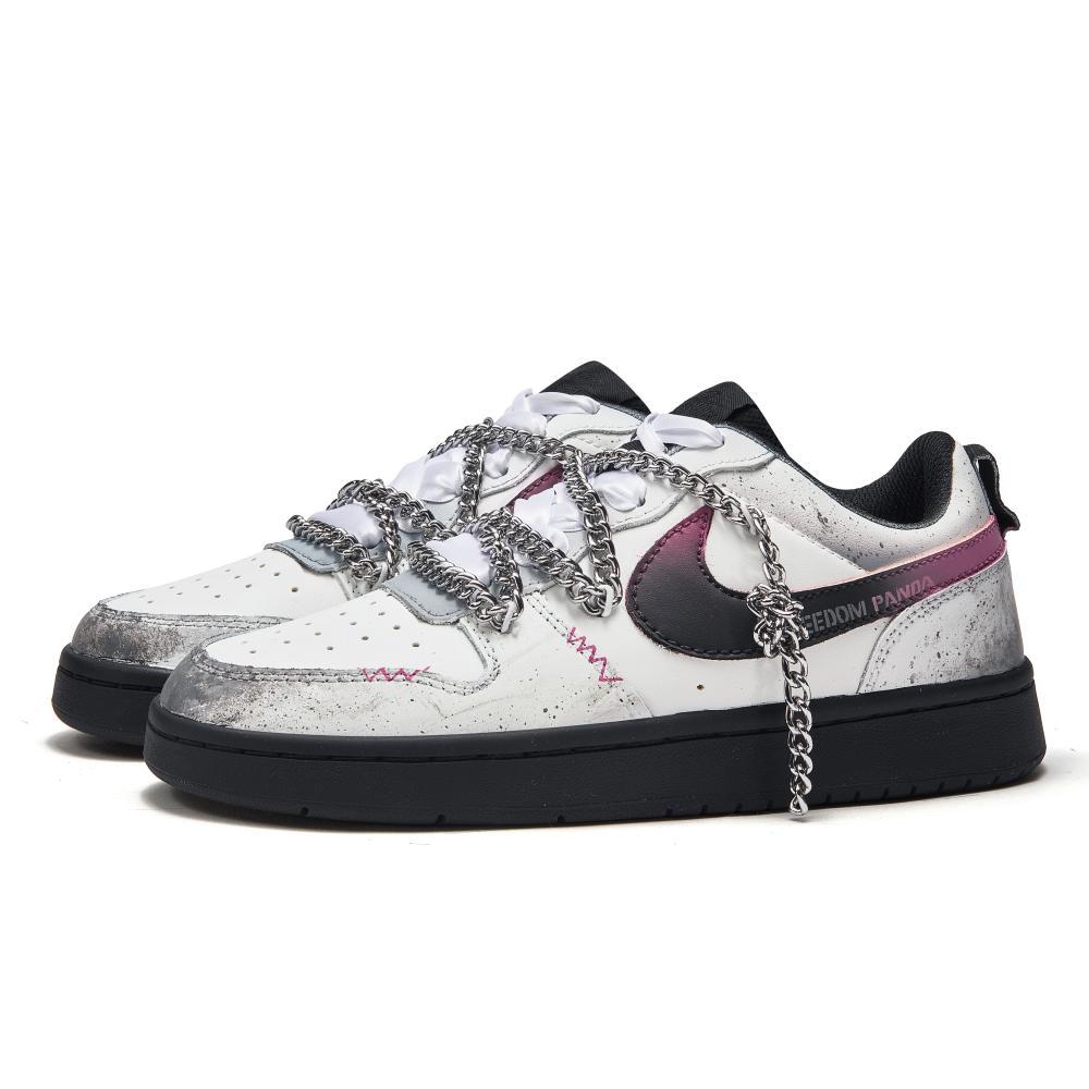 Nike Court Borough Skateboard Shoes Women's Low top Gray/Pink купить в интернет-магазине Yoocart с быстрой доставкой по России.