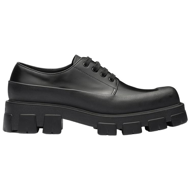 PRADA Monolith Brushed Leather Lace-up 'Black' купить в интернет-магазине Yoocart с быстрой доставкой по России.