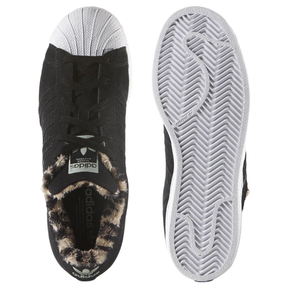 Adidas Originals SUPERSTAR Low Top Skateboard Shoes Women's Black