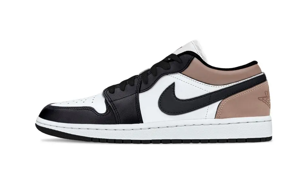 Jordan Air Jordan 1 Desert Mocha Support Low top Vintage Basketball Shoes Unisex Brown Black White