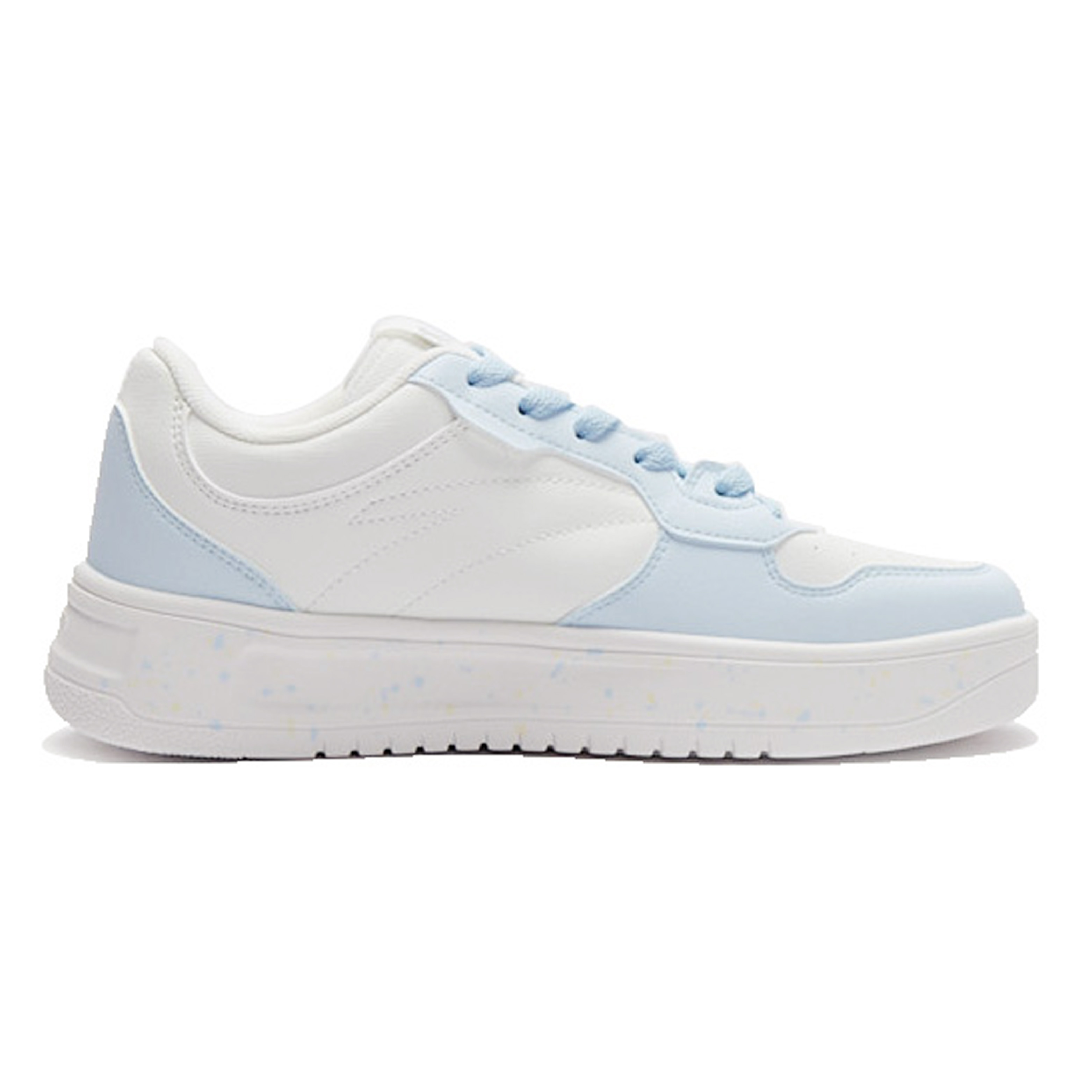 Anta Slip Resistant Abrasion Resistant Low top Skateboard Shoes Women's White Blue