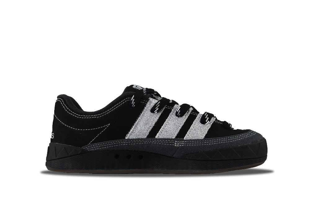 Adidas Originals Adimatic Smart Fruit Silver Mist Bear Anti Slip Wear Resistant Low Top Skateboard Shoes Unisex Silver