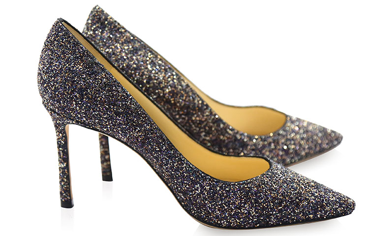 Jimmy Choo ROMY Slim Heel High Heels 8.5cm Women's Twilight Black