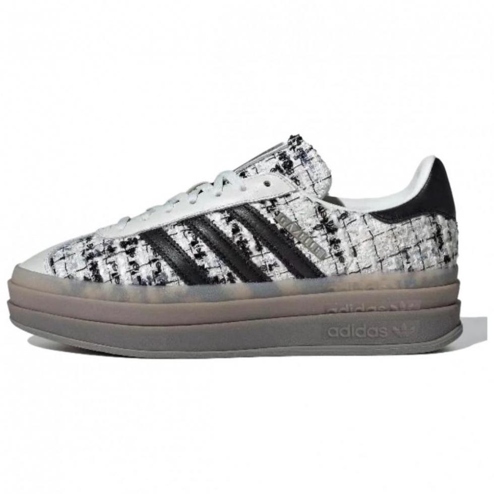 Adidas Originals GAZELLE BOLD Skateboard Shoes Unisex Low-Top White Black