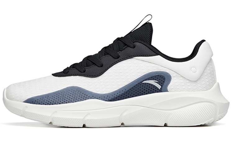 Anta Linghui Cushioned Anti-Slip Wear-Resistant Breathable Lightweight Low-Top Training Shoes Men's White Black