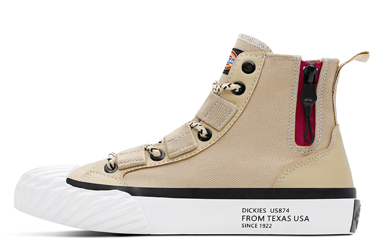 Dickies Canvas Shoes Women's High Top Army Beige