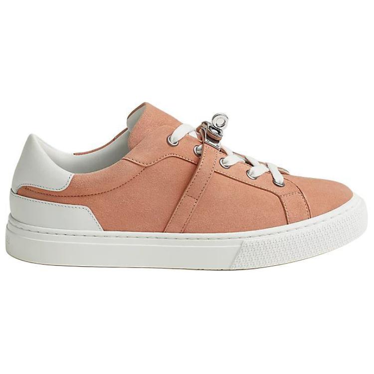 HERMES Day Low top Skateboard Shoes Women's Nude Pink