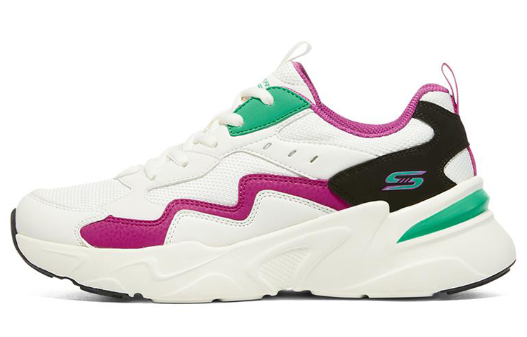 Skechers Bobs Bamina 'White Green Pink' Women's