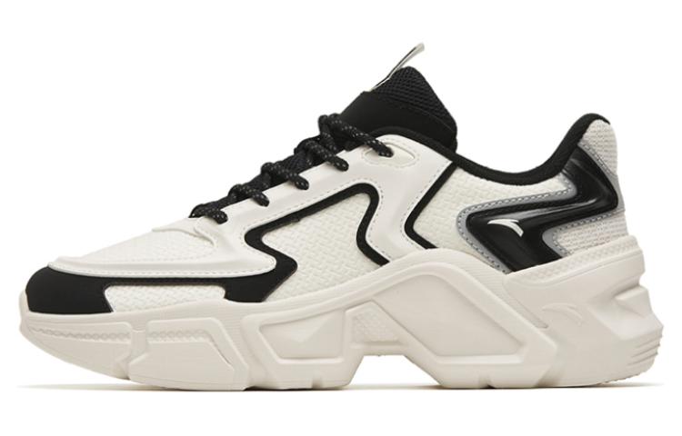 Anta Anti Slip Wear Resistant Low Top Chunky Sneakers Women's White Black