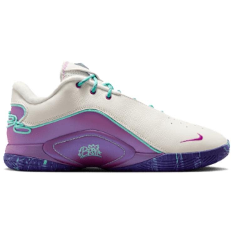 Nike LeBron 22 Support Basketball Shoes Unisex Purple White Green Asian Version