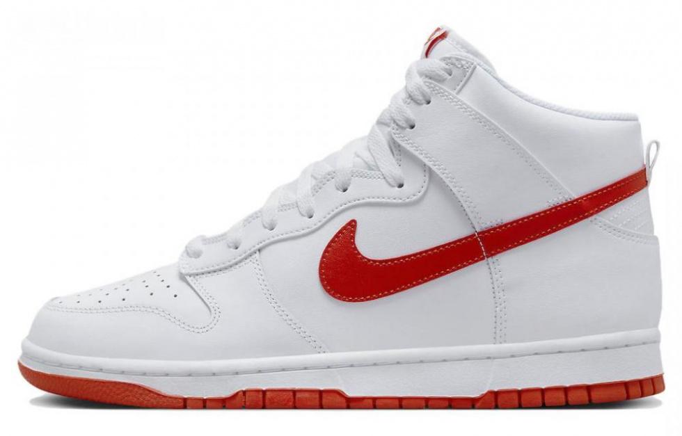 Nike Dunk High White Picante Red