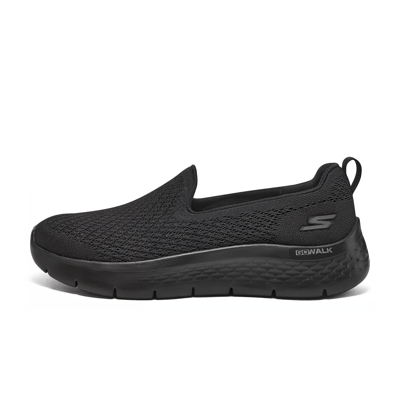 Skechers Go Walk Fle Cushioning Abrasion Resistant Breathable Low top Running Shoes Women's Black