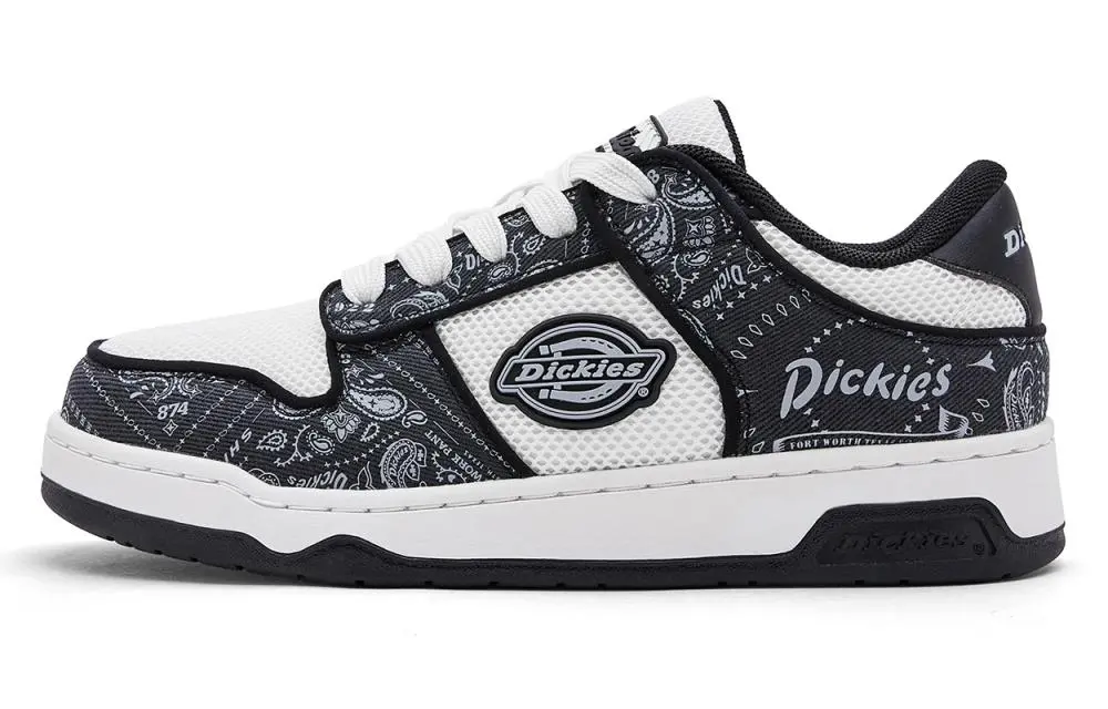 Dickies Low Top Skateboard Shoes Men's Black White