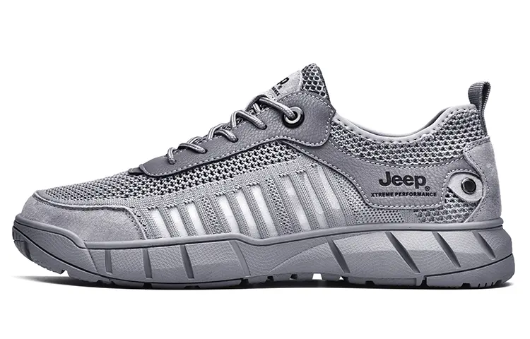 Jeep Low Top Outdoor Shoes Men's Gray