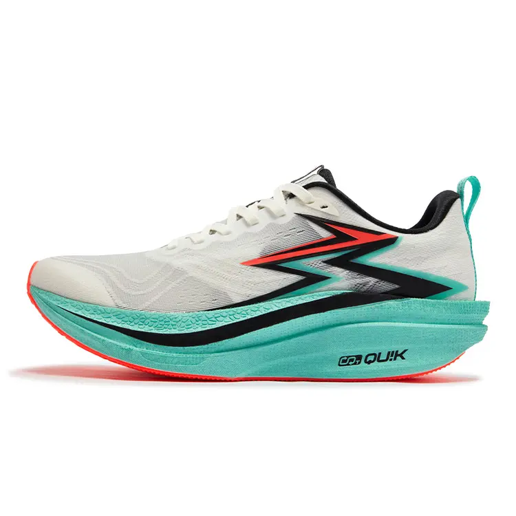 361° Cushioning Anti-Slip And Wear-Resistant Rebound Low-Top Marathon Running Shoes Unisex White Blue