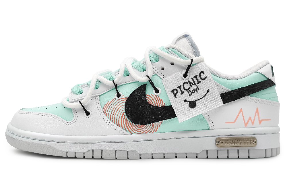 Nike Dunk Slip-Resistant Cushioning Wear-Resistant Low-Top Skateboard Shoes Men's Asphalt Gray