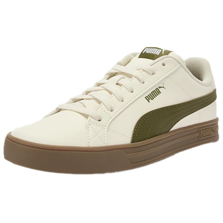 PUMA Smash Vulc V3 Abrasion Resistant Low Top Skateboard Shoes Unisex Ecru