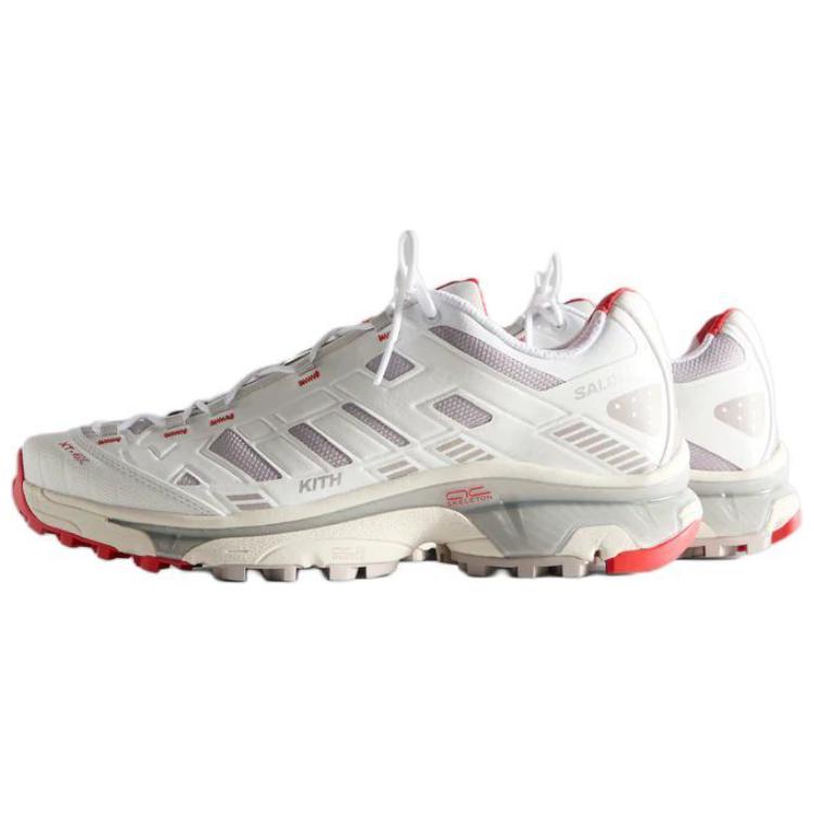 KITH x SALOMON Anti Slip Wear Resistant Low Top Casual City Commute Running Shoes Unisex White Gray