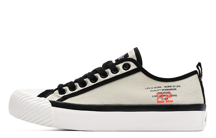 Dickies Canvas Shoes Men Low-Top Black/White/Green