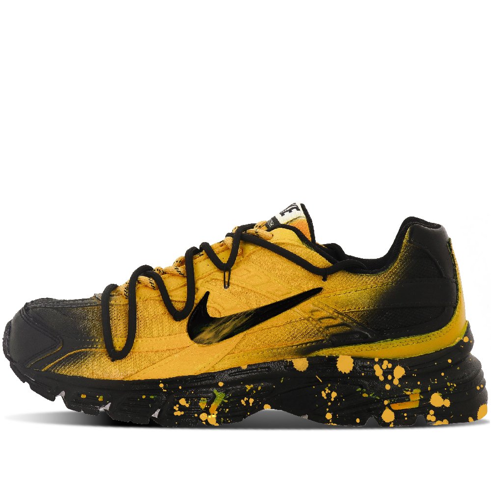 Nike Initiator Cushioning, Breathable, Supportive Low Top Casual City Commute Running Shoes Unisex Yellow Black
