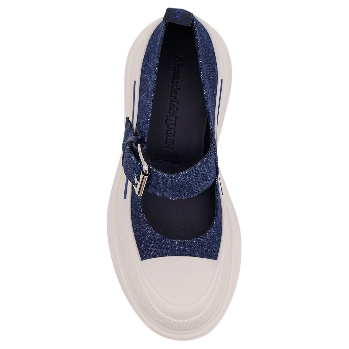 Alexander McQueen Denim Mary Jane Shoes Women's купить в интернет-магазине Yoocart с быстрой доставкой по России.