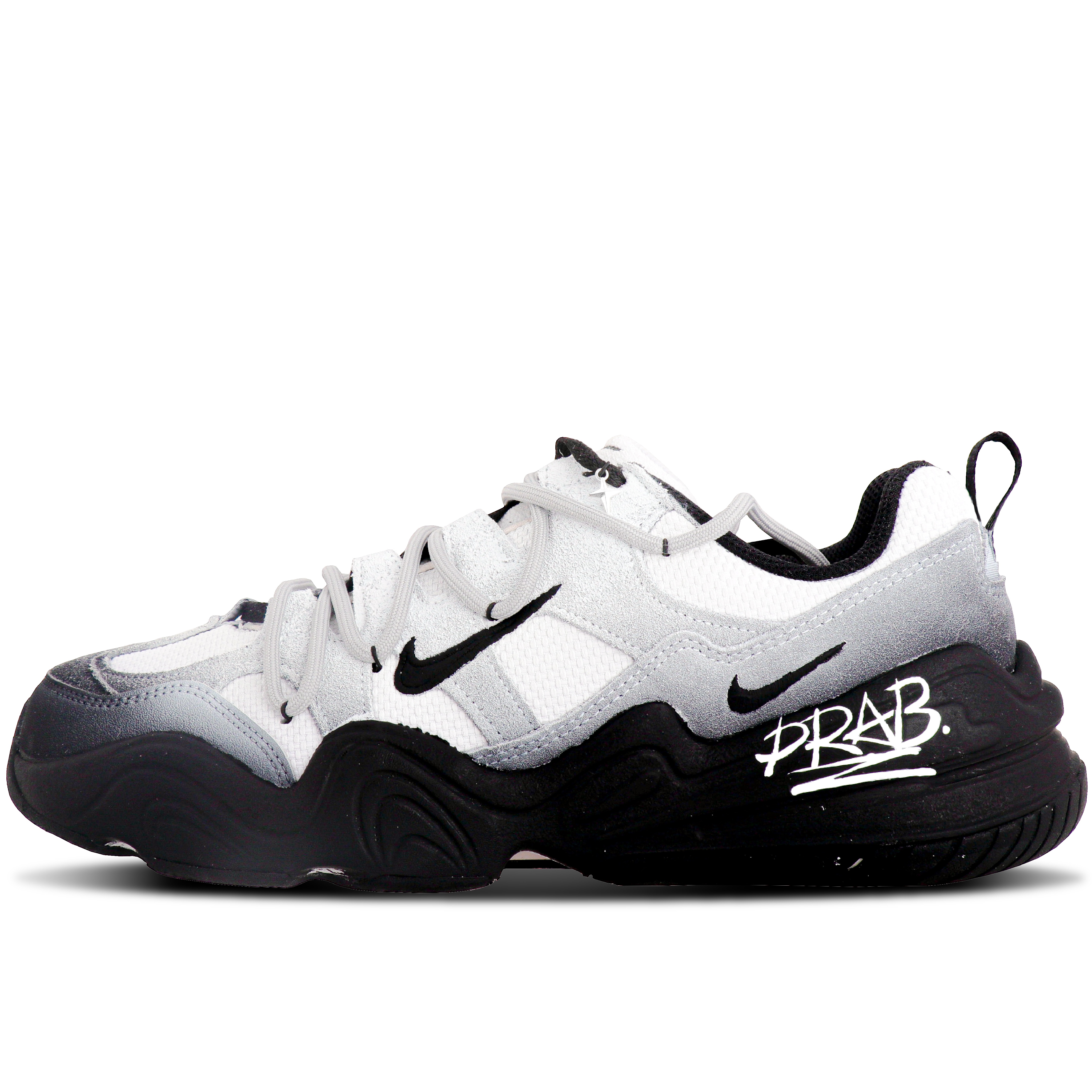 Nike Tech Hera Abrasion Resistant Low Top Casual Shoes Unisex Black White