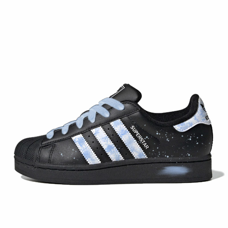 Adidas Originals Superstar 2 Skateboard Shoes Unisex Low top Black Blue