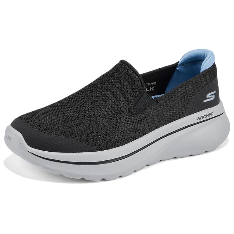 Skechers Sports Collection Abrasion Resistant Breathable Low Top Casual Shoes Women's Black Blue купить в интернет-магазине Yoocart с быстрой доставкой по России.