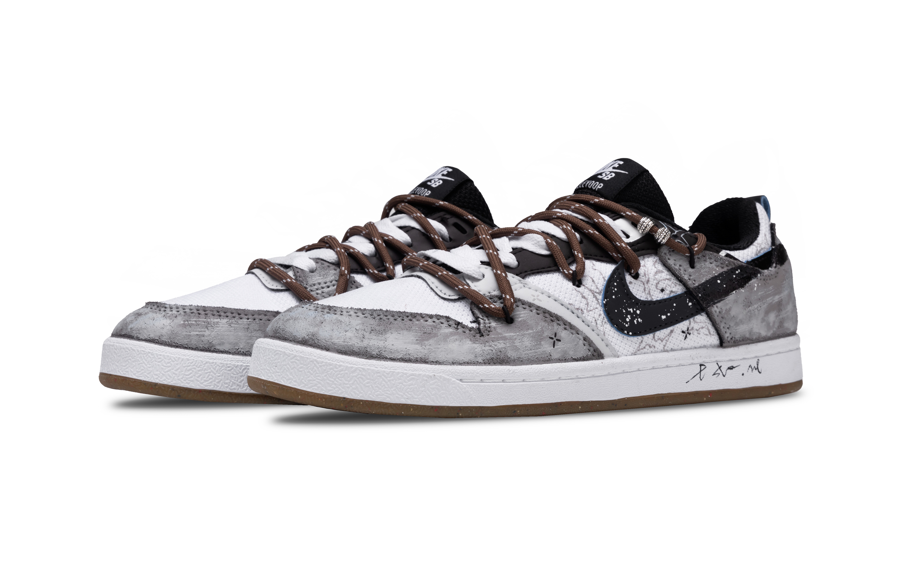Nike SB Alleyoop Gothic Gray Low top Skateboard Shoes Men's Light Gray купить в интернет-магазине Yoocart с быстрой доставкой по России.